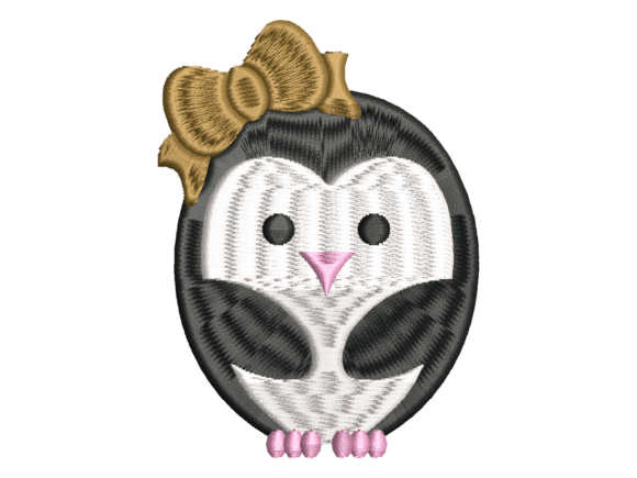Cute Bow Penguin Embroidery Review