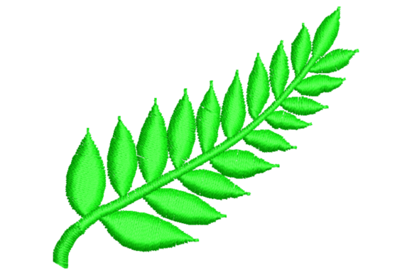 Green Palm Leaf Embroidery Design Review