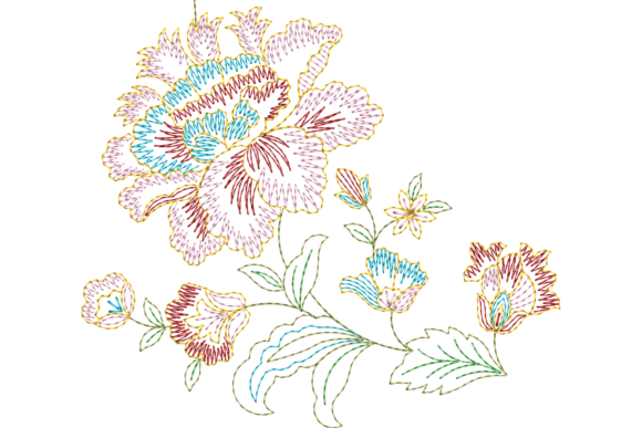 Peony Flower Machine Embroidery Design Review