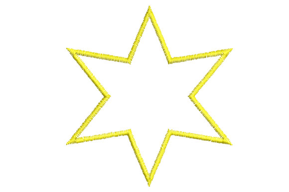 Six-Point Star Machine Embroidery