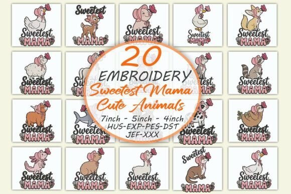 Sweetest Mama Animals Embroidery Bundle Review